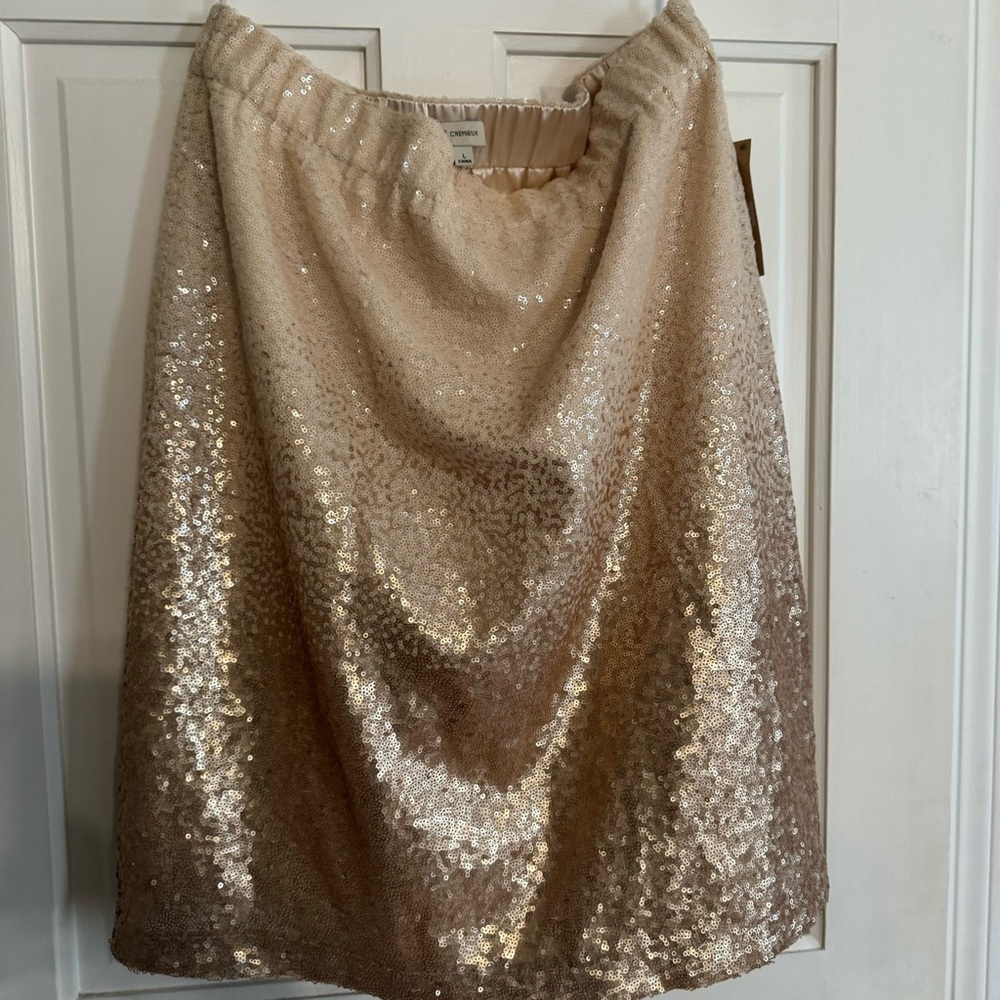 NWT Gold Sequin Skirt